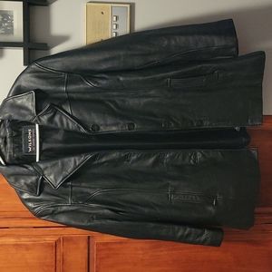 Women's leather coat